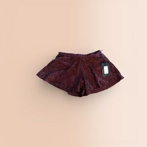 SUFFOLK dance shorts Burgundy Dance Skort women MediumLarge